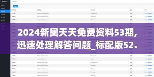 2024新奥天天免费资料53期,迅速处理解答问题_标配版52.379-6