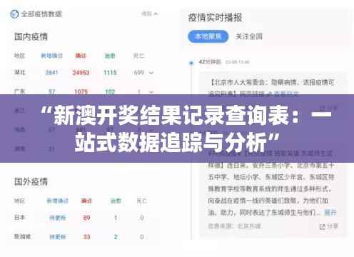 “新澳开奖结果记录查询表:一站式数据追踪与分析”