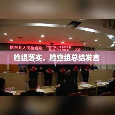 检组落实,检查组总结发言
